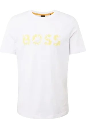 HUGO BOSS Top, Herre, Hvid, L, Bomuld, Ocean Boss T-Shirt