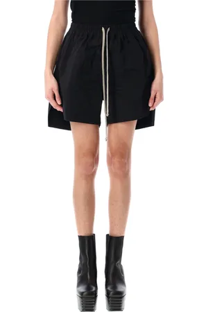 Rick Owens Shorts, Dame, Sort, XS, Bomuld, Sort Runway Boxers Kvinders Shorts
