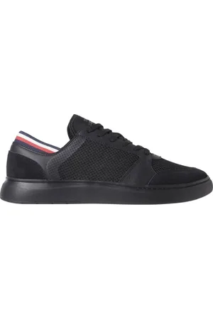 Tommy Hilfiger Sko, Herre, Sort, 44 EU, Polyester, Lightweight Cup Seasonal Mix Sneakers