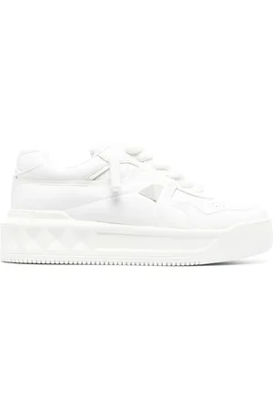 VALENTINO GARAVANI Sko, Herre, Hvid, 41 EU, One Stud XL Sneakers