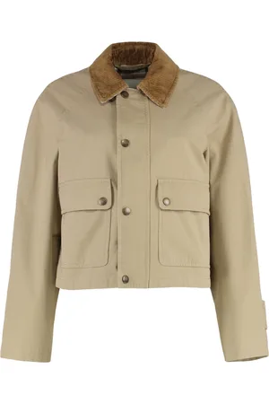 Burberry Jakke, Dame, , 2XS, Bomuld, Bomuld jakke med corduroy krave
