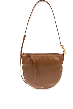 Jil Sander Taske, Dame, Brun, ONE SIZE, Uld, Moon Small Skuldertaske