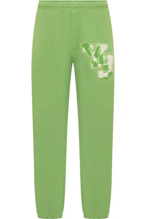 Y-3 Bukser, Herre, Grøn, S, Bomuld, GFX FT Pants