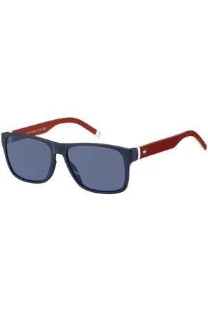Tommy Hilfiger Tilbehør, Herre, Blå, 56 MM, Uld, Stilfulde solbriller