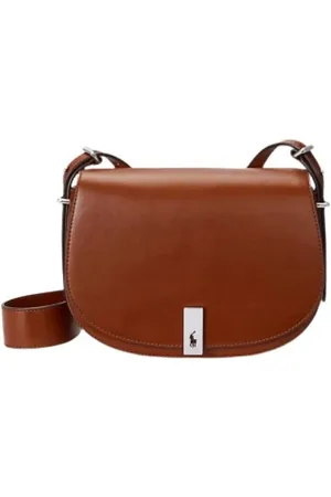 Ralph Lauren Taske, Dame, Brun, ONE SIZE, Læder, Italiensk Full-Grain Læder Saddle Bag