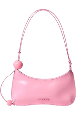 Jacquemus Taske, Dame, Lyserød, ONE SIZE, Uld, Perle Skuldertaske med Perlehank