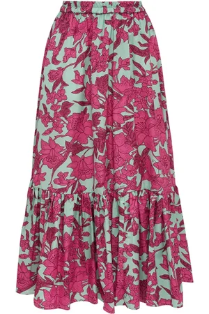 La DoubleJ Nederdel, Dame, Flerfarvet, XS, Bomuld, Mediterranean Sunset Skirt