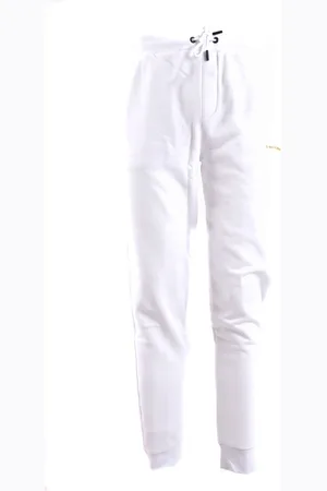 Karl Lagerfeld Bukser, Herre, Hvid, XL, Bomuld, Rubber Charalogo Bottom M Cotton