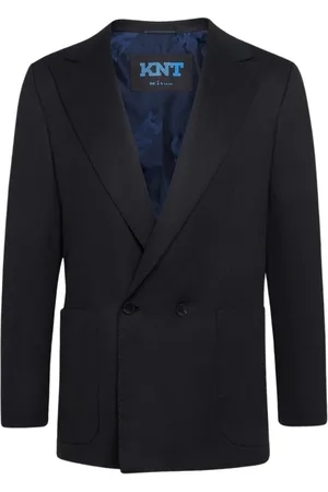 Kiton Jakke, Herre, Sort, M, Uld, Double Layer Uldjakke