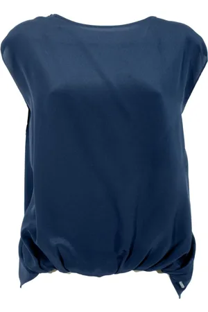 Woolrich Bluser & Skjorter, Dame, Blå, XS, Silke Jersey Tee