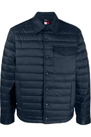 Tommy Hilfiger Jakke, Herre, Blå, S, Uld, Packable Shirt Jacket