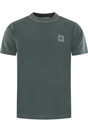 Stone Island Top, Herre, Grøn, XL, Bomuld, Kortærmet T-shirt