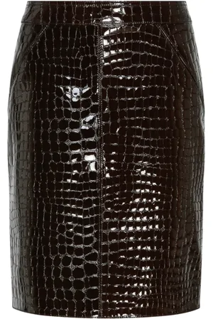 Tom Ford Nederdel, Dame, Brun, 2XS, Chic Mini Nederdel
