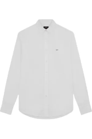 Paul & Shark Skjorte, Herre, Hvid, 6XL, Bomuld, Casual Skjorte