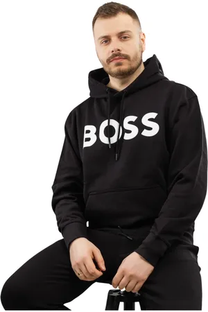 HUGO BOSS Sweathshirts & Hoodies, Herre, Sort, M, Bomuld, Hoodie