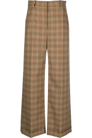 Kenzo Bukser, Dame, Brun, M, Bomuld, Wide-Leg Bukser