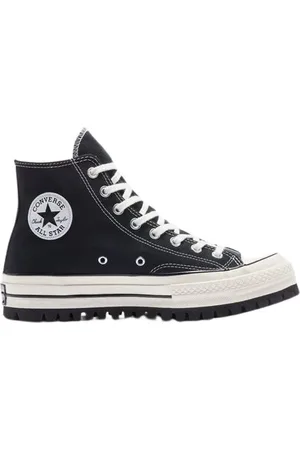 Converse Sko, Dame, Sort, 33 1/2 EU, Uld, Høj Top Chuck 70 - Sort