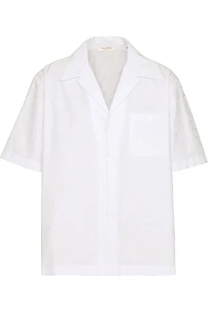 VALENTINO GARAVANI Skjorte, Herre, Hvid, XL, Bomuld, Toile Iconographe Skjorte