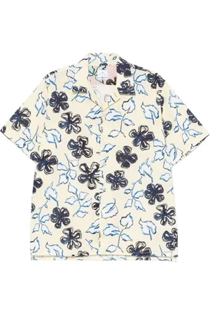Paul Smith Skjorte, Herre, Flerfarvet, M, Pastelgul Button-Up Skjorte