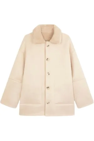 Suncoo Jakke, Dame, , L, Uld, Stilfulde Faux Fur Jakker