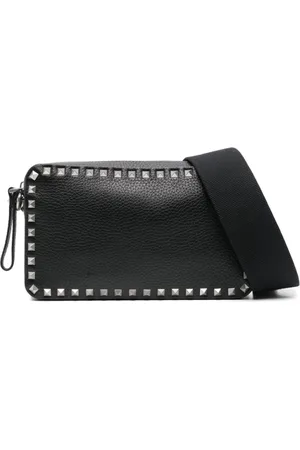 VALENTINO GARAVANI Taske, Herre, Sort, ONE SIZE, Uld, Sort skuldertaske