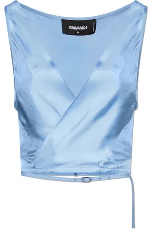 Dsquared2 Top, Dame, Blå, XS, Silke top