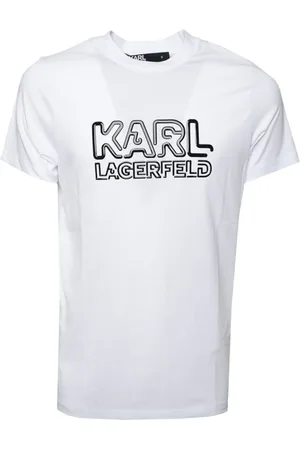Karl Lagerfeld Top, Herre, Hvid, 2XL, Bomuld, Inflatable Logo T-shirt