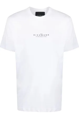 John Richmond Top, Herre, Hvid, 2XL, Bomuld, Casual T-Shirt Lakoi
