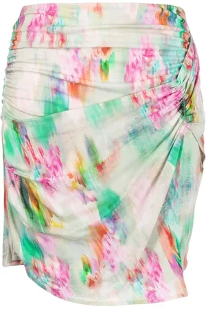 IRO Nederdel, Dame, Grøn, L, Uld, Zirana Twist High-waisted Nederdel