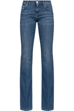 Pinko Jeans, Dame, Blå, W26, Bomuld, Flared Jeans