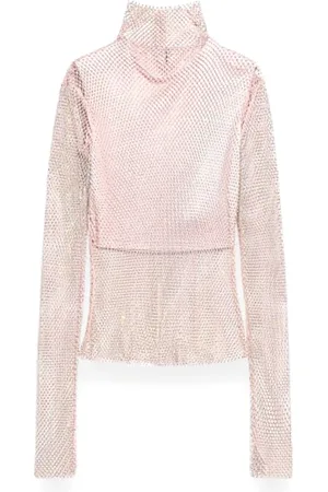 Sportmax Bluser & Skjorter, Dame, Lyserød, XS, Uld, Stilfuld Bluse til Kvinder