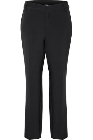My Essential Wardrobe Bukser, Dame, Sort, 2XL, Skræddersyede Straight Bukser