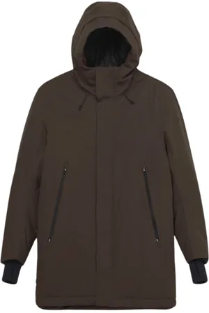 KRAKATAU Frakke, Herre, Grøn, L, Polyester, Parka Jakke