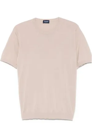 DRUMOHR Top, Herre, Lyserød, M, Bomuld, Bomuld Crew Neck T-shirts og Polos