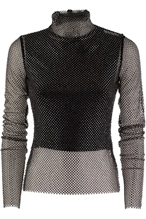Sportmax Strik, Dame, Sort, XS, Uld, Stilfuld Striktop