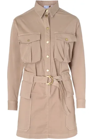 Pinko Kjole, Dame, , S, Gabardine Skjortekjole