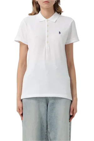Ralph Lauren Top, Dame, Hvid, S, Uld, Julie Polo Shirt