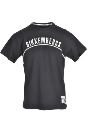 Bikkembergs Top, Herre, Sort, XL, Bomuld, Grafisk Print Bomuld T-Shirt