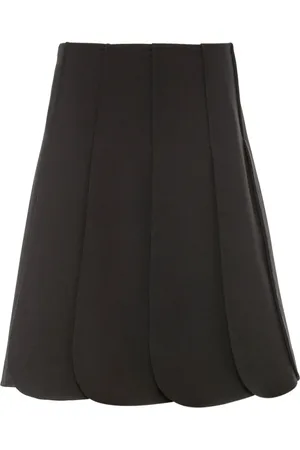 VALENTINO GARAVANI Nederdel, Dame, Sort, XS, Uld, Fusta Læder Skuldertaske