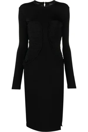 Pinko Kjole, Dame, Sort, M, Polyester, Midi Kjole