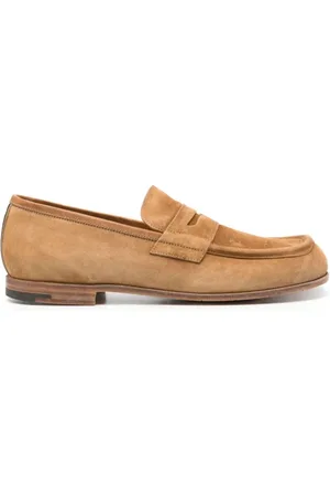 Premiata Sko, Herre, Brun, 41 EU, Uld, Lysebrune kalveskindsloafers