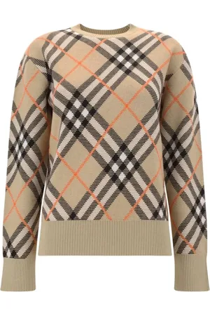 Burberry Strik, Dame, , XS, Uld, Rutet Uld Pullover