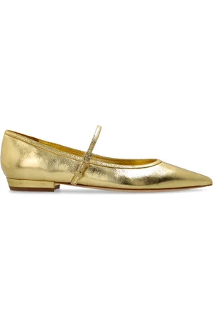 Tory Burch Sko, Dame, Gul, 41 EU, Uld, Mary Jane Ballerina Sko