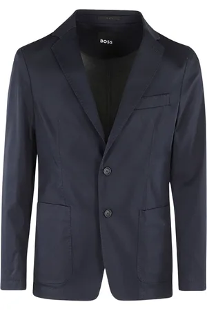 HUGO BOSS Jakke, Herre, Blå, M, Bomuld, Stretch Bomuldsjakke