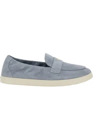Tory Burch Sko, Dame, Blå, 38 EU, Læder, Ballet Sport Loafer Sko