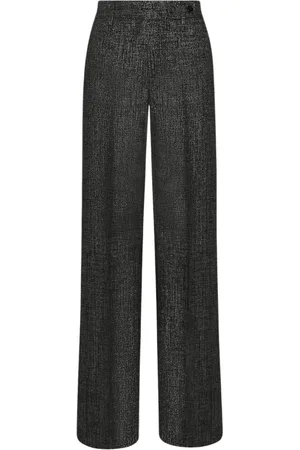Kiton Bukser, Dame, Grå, XS, Uld, Uldblanding Bukser med Lige Snit