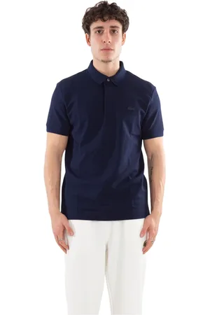 Lacoste Top, Herre, Blå, L, Piquet Polo Shirt i Paris