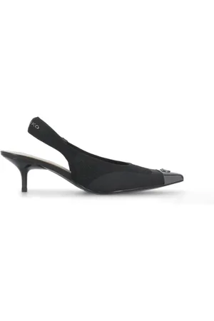 Pinko Sko, Dame, Sort, 37 EU, Læder, Sort Slingback med Metalpil-tå