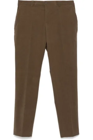 HUGO BOSS Bukser, Herre, Grøn, L, Polyester, Slim Fit Fløjlsbukser med Lommer
