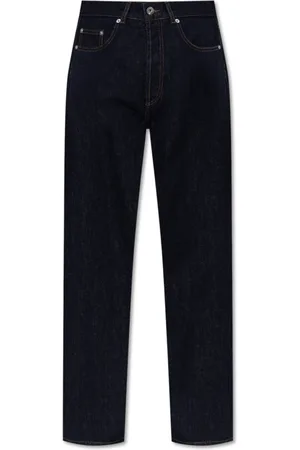 J.W.Anderson Jeans, Dame, Blå, W31, Denim, Logo Grid Denim Jeans